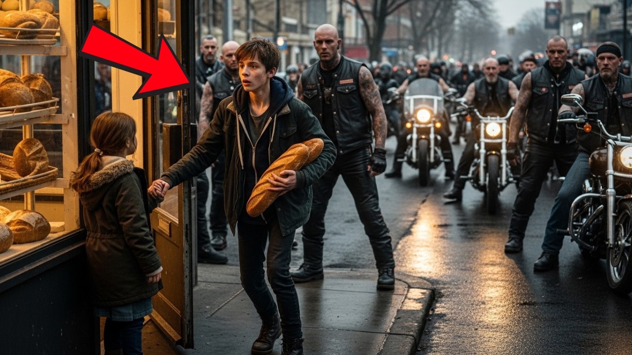 Hungry Boy Stole Bread for His Sister — When Bikers Found Him, His Life Changed Overnight