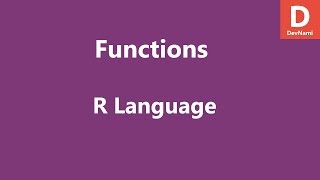 R Programming Functions
