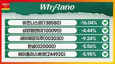 한섬, 삼강엠앤티, 에이플러스에셋_WhyRaNo (20211117)