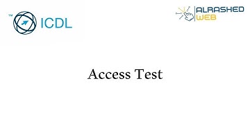 الامتحان النموذجي لمادة الاكسس Access 2016 تطبيق قواعد البيانات