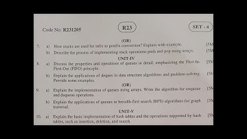 jntuk r23 data structure - set 4  common to cse , it , cse allied branches