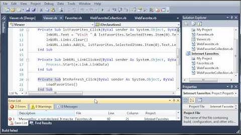 Visual Basic Tutorial - 195 - Creating The Favorites DLL