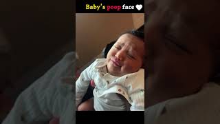 Baby’s poop face 🤣🥰 #baby #poop #cute #funnyvideos