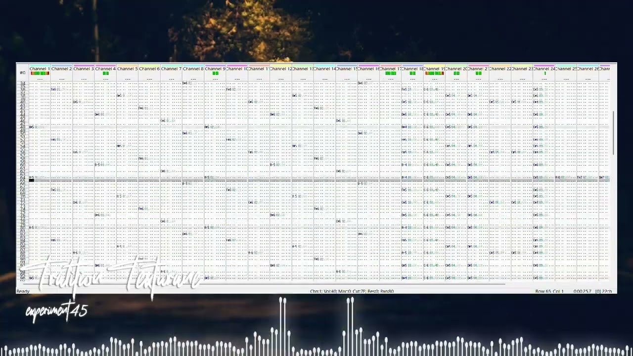 "Experiment45" by Tralition Texturane (Short Tune) | OpenMPT