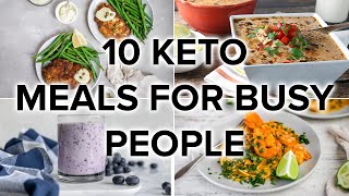 10 Keto Dishes for Busy People [Fast, Tasty, LowCarb Recipes]