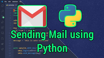 How to send a mail using python
