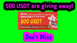 500 USDT are giving away!Income Source | Real Airdrop | airdrop | make money | Tether token |