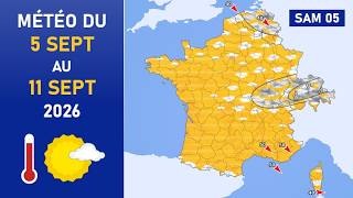 Weather Forecast from Saturday, September 5 to Friday, September 11, 2026