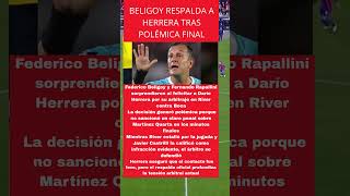 Beligoy respalda a Herrera tras polémica final