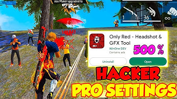 🔥Only Red Number GFX Tools Free File 😱 auto headshot ff app 2023 | 100% Working