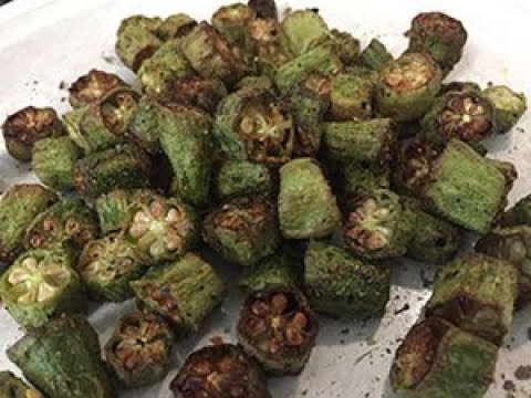 Phillips Xl Air Fryer Okra With Simply Seasoned Herbs And Bacon Flavor Youtube