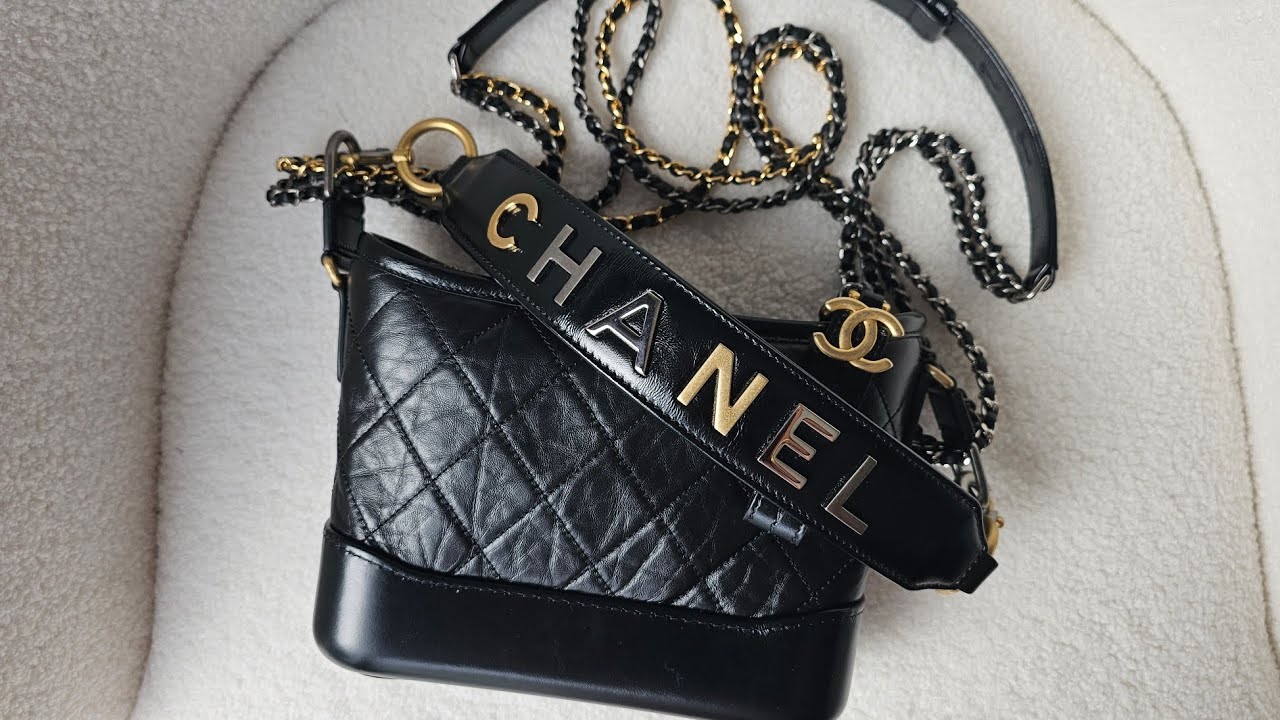 Chanel Gabrielle Medium Hobo Bag Blue - Review I Unbox I Detail