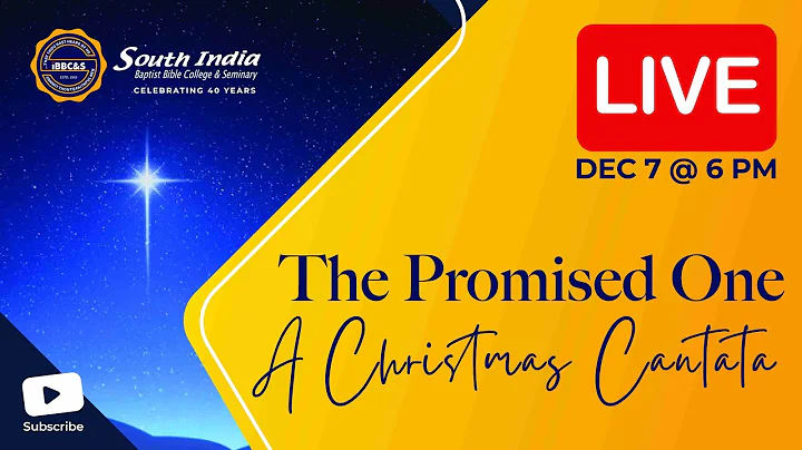 Christmas Cantata II The Promised One II #sibbc  II #christmas II 07-12-2024