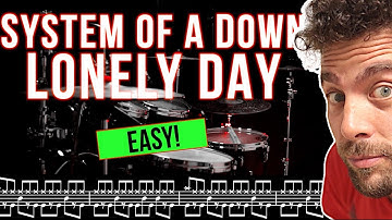 System Of A Down - Lonely Day - Drum Cover (with scrolling drum score)