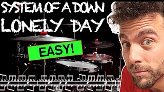 System Of A Down - Lonely Day - Drum Cover (with Drum sheet) Resimi