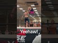 Cowpoke Paul gets an assist from Tad Jarvis to hit a big dive at RYSE Wrestling! #yeehaw