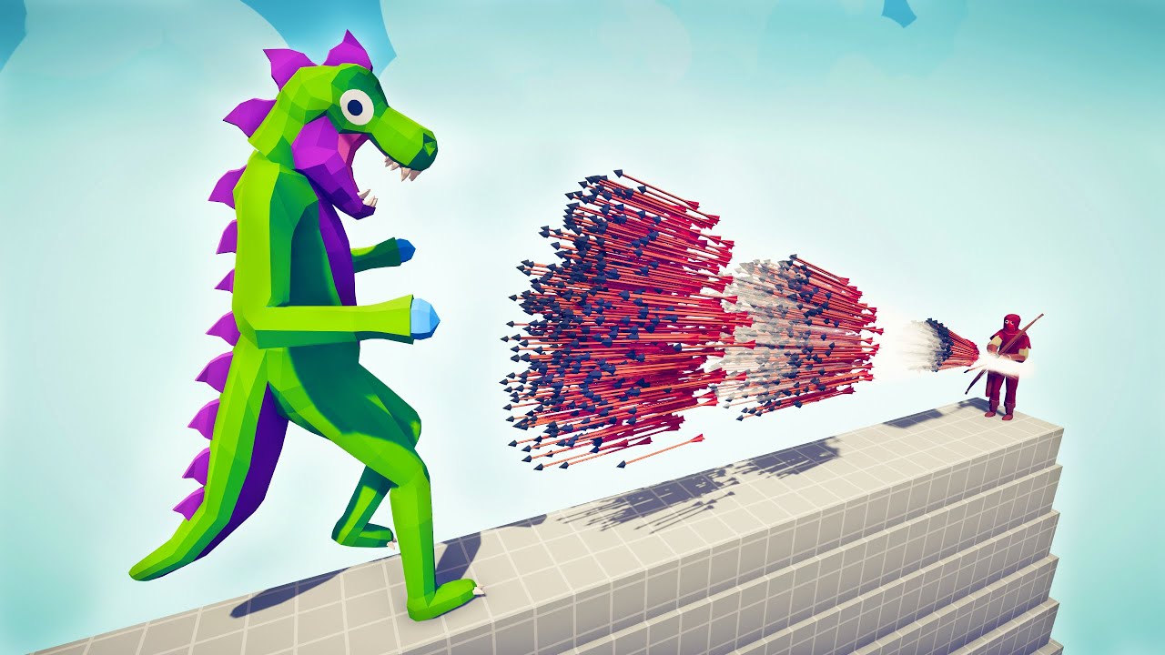 GIANT DINO vs EVERY GOD - Totally Accurate Battle Simulator TABS