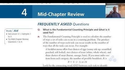 FM 30 4.1-4.3 Review - Fundamental Counting Principle, factorial notation, permutations