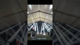 Jobet powerful magic beam 380w 295w beam working with no fog #concertlighting #light