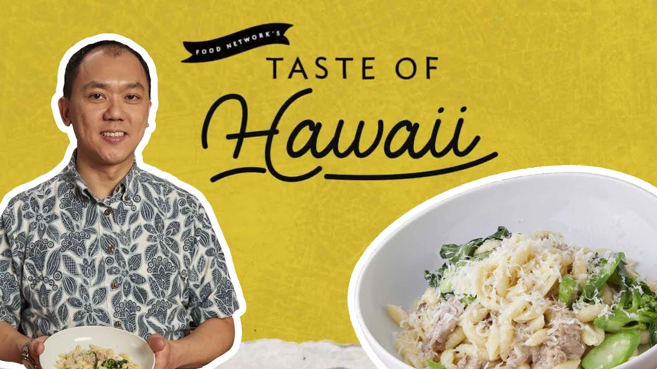 Get a Taste of Hawaii: Kalua Pig with Cavatelli and Chinese Broccoli with Chung Chow | Food Network