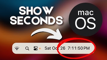 How to Show Seconds on Mac Clock Menu Bar