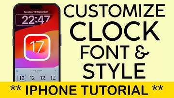 How to Customize Lock Screen Clock Font Style & Colour on Your iPhone iOS 17 (2023)