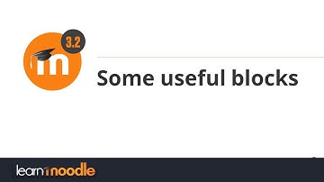 Some useful blocks: Learn Moodle 3.2