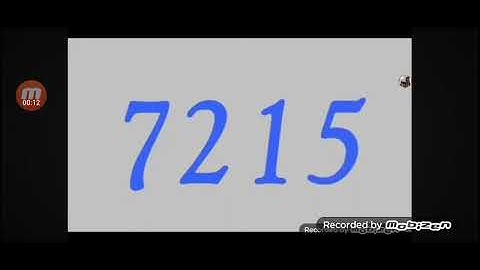 Challenge countdown from 7350