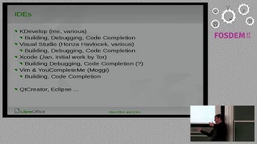 FOSDEM 2017 - LibreOffice and your IDE.mp4