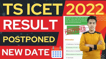 ts icet results 2022 | ts icet result postponed 2022 | ts icet result date 2022