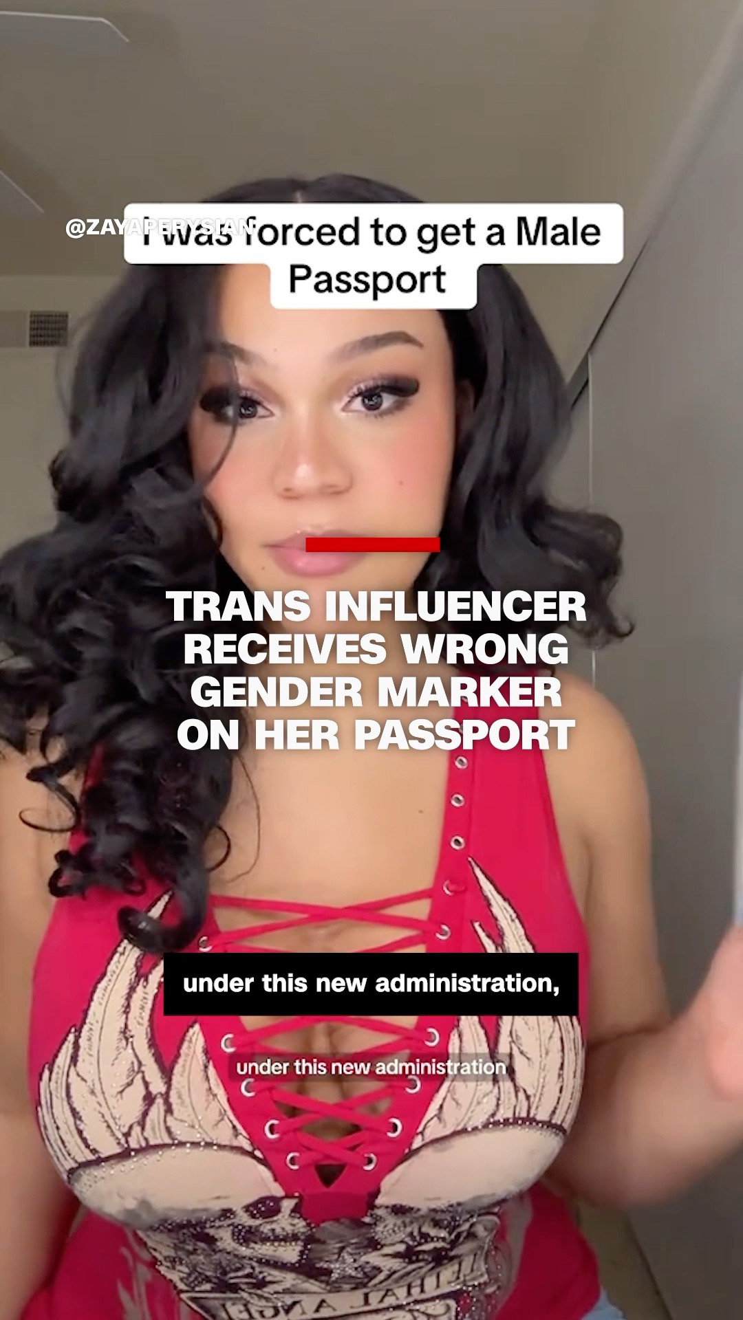 Trans influencer receives wrong gender marker on her passport