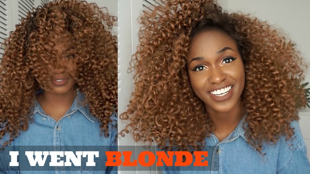 I Went Blonde What Do You Think Outre Dominican Curly Youtube