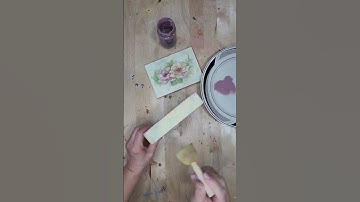 How to Decoupage #1 - On a box Using Rice paper.   Part 2. #shorts #decoupage #decoupageart #short