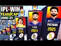 All IPL Winning Teams and Captains (2008-2025)