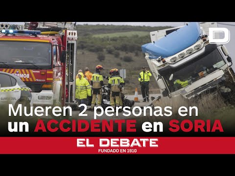 Dos muertos en una colisión entre un camión y un turismo en Ágreda (Soria)