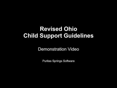 Revised Ohio Child Support Guidelines Version 11 Demonstration Video - Part I