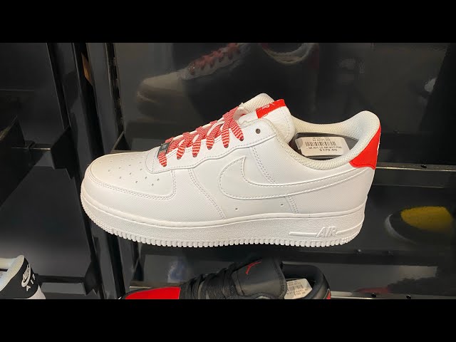 NIKE Air Force 1 ホワイト/レッド Amazon | [ナイキ] エア フォース 1 '07 AIR FORCE 1 07 white