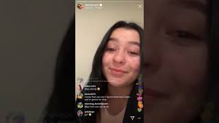 danielle cohn talking about drama with diego martir