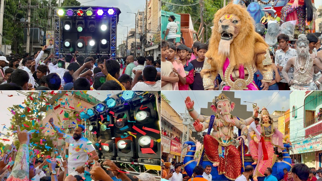 Bowenpally Pappu Patel Ganesh Nimarjanam Shoba Yatra 2025 | Mumbai to Hyderabad Ganesh Immersion 