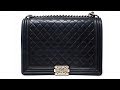 Chanel Boy Large Black Lambskin Phw