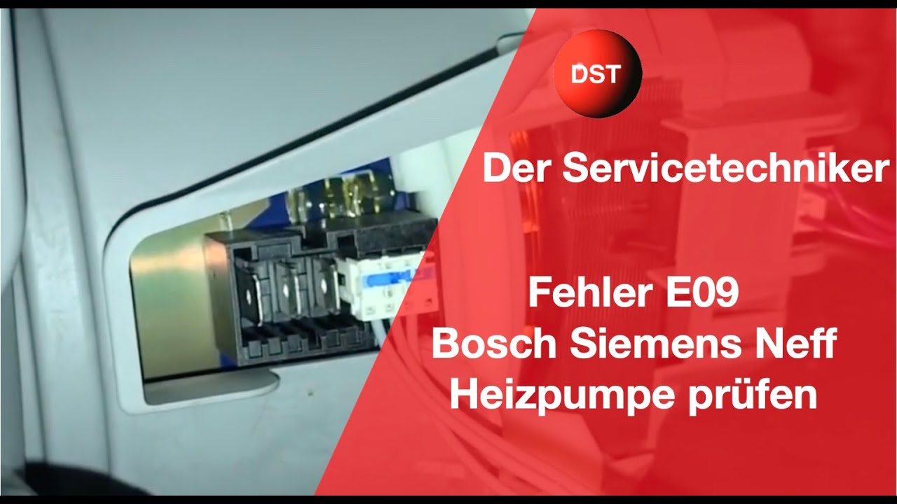 E09 so könnt ihr die Heizpumpe prüfen Bosch, Siemens, Neff Geschirrspüler -  YouTube
