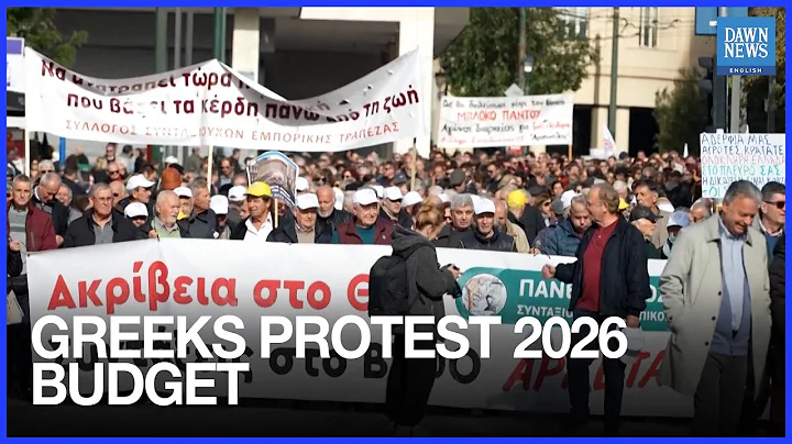 Thousands Protest 2026 Budget in Greece Over Low Wages and Farm Aid Delays | Dawn News English