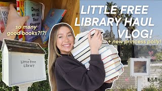 Finding the BEST books in LA&#39;s little free libraries vlog! (+ book haul!!)