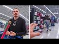 Man Turns a Meijer Into CHAOS With Foot Chase Through Store