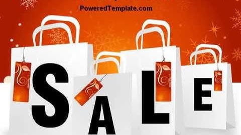 Christmas Sale PowerPoint Template by PoweredTemplate.com