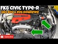 FK8 Honda Civic Type-R - Installing RV6 Ceramic Downpipe Front Pipe HKS Blow-off Valve (Episode 3)