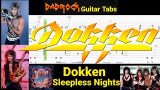 Sleepless Nights - Dokken - Lead Guitar TABS Lesson