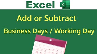 add working days to a date in excel