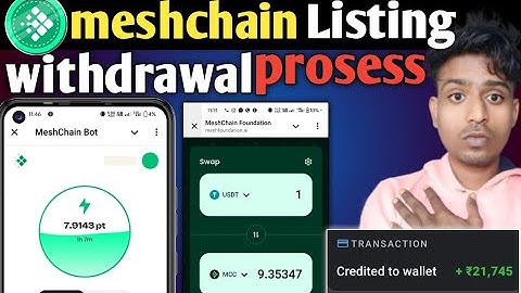 mesh chain airdrop withdrawal process | mesh chain listing date | mesh chain airdrop