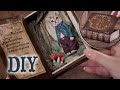 【ペーストクレイ】古い本の中の猫 パート2 DIY Cat in an old book Part 2 [Paste clay]